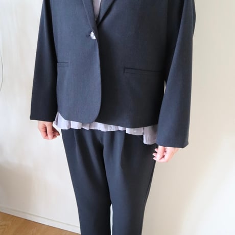 TRAVAIL MANUEL Wクロスワンタックストレートパンツ