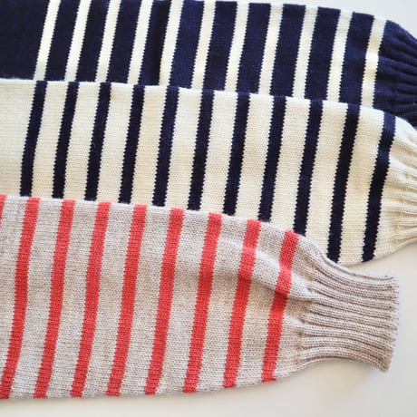 Guernsey Woollens  ボーダーガンジーセーター