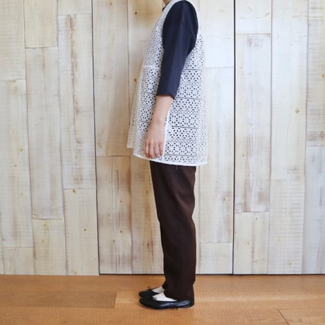 TRAVAIL MANUEL 度詰天竺7分袖プルオーバー