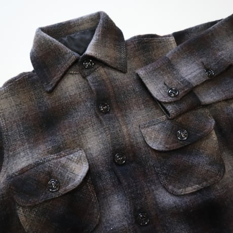 johnson woolen mills ウールチェックシャツ