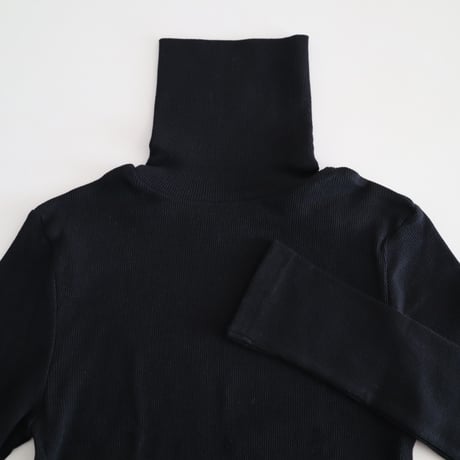 Nouvelles du paradis コットンテレコリブタートルネックTシャツ