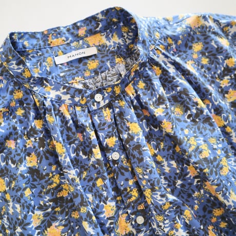 MANON 花柄フレンチスリーブビッグアミカルシャツ