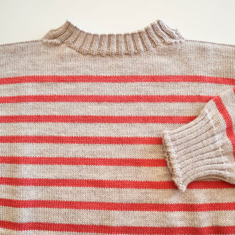 Guernsey Woollens  ボーダーガンジーセーター