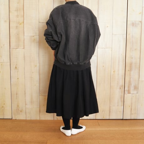 universal tissu バンドカラープリーツシャツワンピース