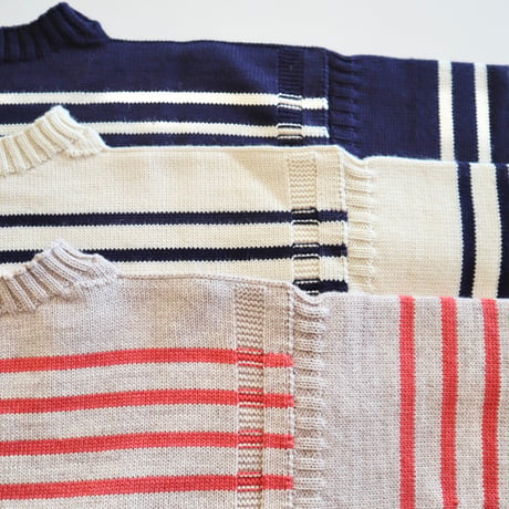 Guernsey Woollens  ボーダーガンジーセーター