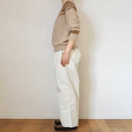 john tulloch ノルディック柄プルオーバーニット