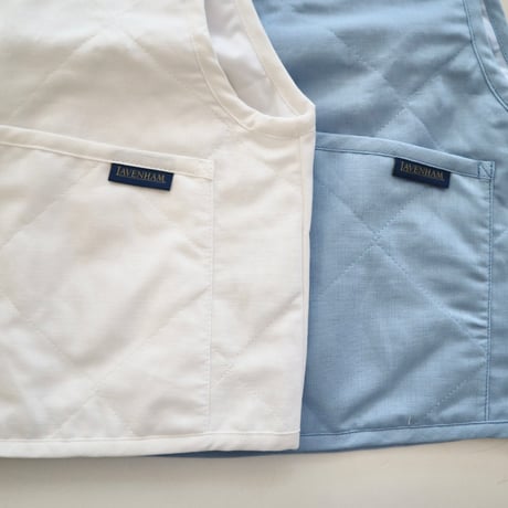 LAVENHAM リネンコットンクロップドコクーンベスト