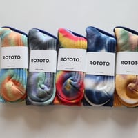 ROTOTO タイダイ柄ソックス