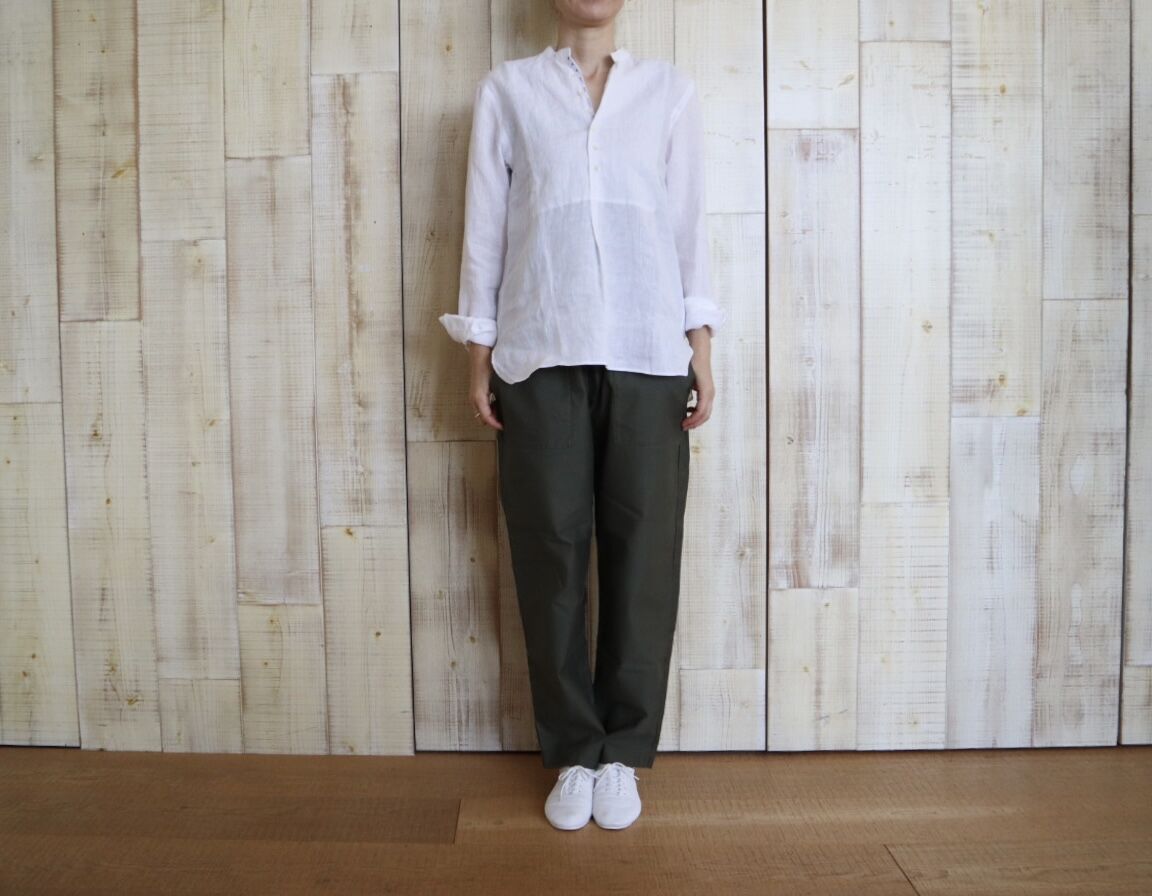 『SOUTIENCOL』CANCLINI／上質リネン／プルオーバーシャツ／L SOUTIENCOL RE-MAKE POLO 201010 CANCLINI LINEN – by CITRON