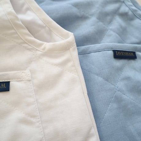 LAVENHAM リネンコットンクロップドコクーンベスト