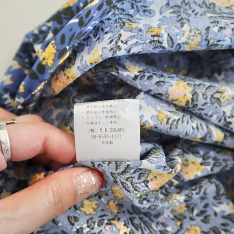 MANON 花柄フレンチスリーブビッグアミカルシャツ