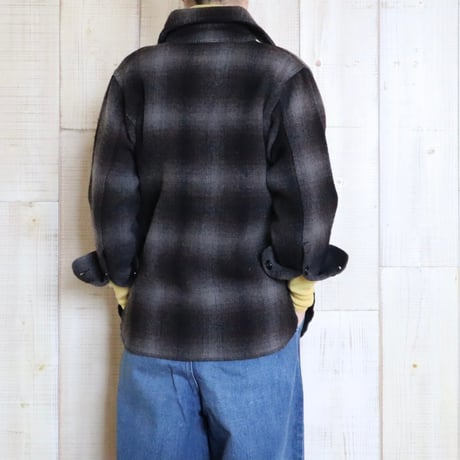 johnson woolen mills ウールチェックシャツ
