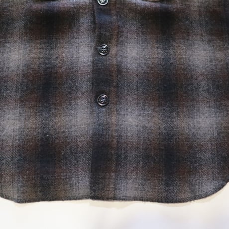 johnson woolen mills ウールチェックシャツ