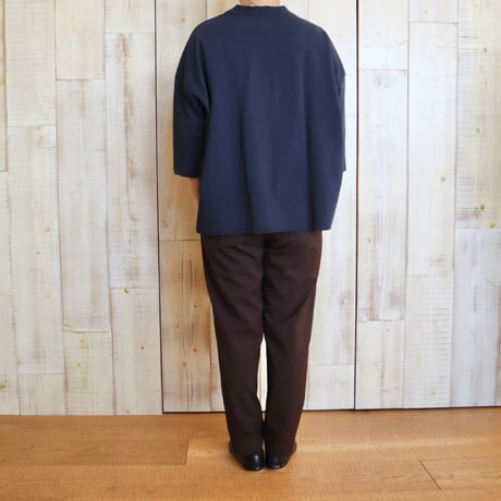 TRAVAIL MANUEL 度詰天竺7分袖プルオーバー