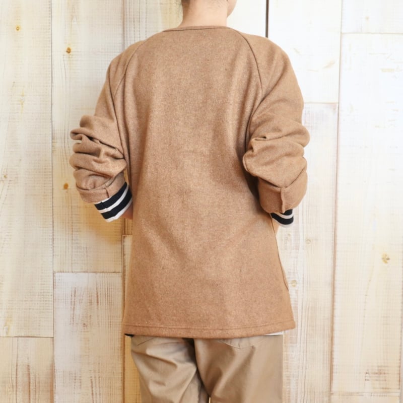 nisica ノーカラーダブルボタンウールジャケット | stock island