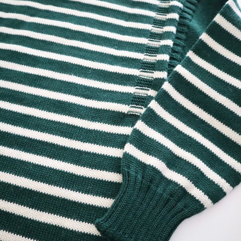 Guernsey Woollens ボーダーガンジーセーター | stock island 