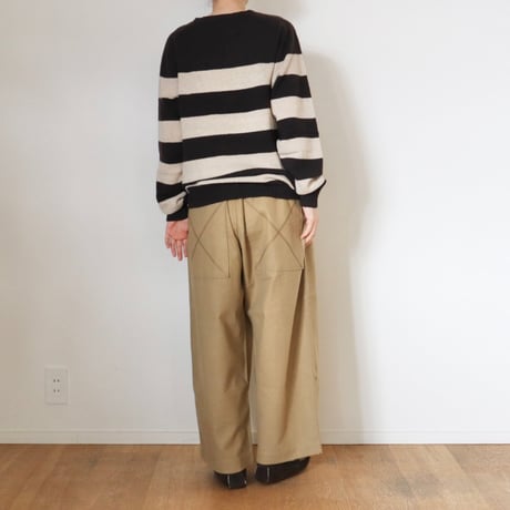 ARMEN ボーダーニット