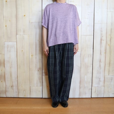 TISSU モックネックリネンプルオーバー