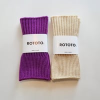 ROTOTO ポップカラーウールハンドウォーマー