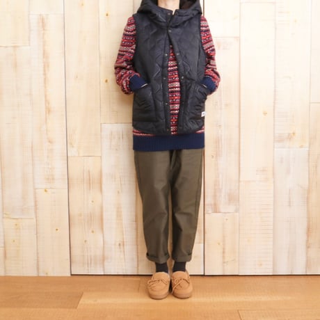 ALAN PAINE クルーネック柄プルオーバーニット