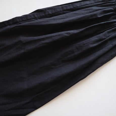 universal tissu バンドカラープリーツシャツワンピース