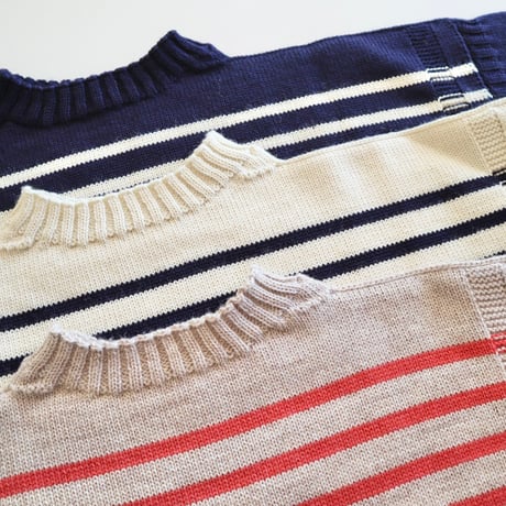 Guernsey Woollens  ボーダーガンジーセーター