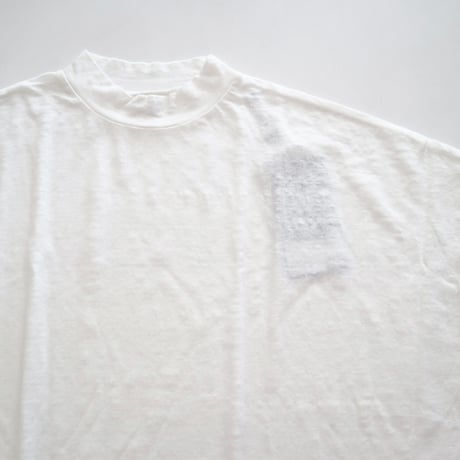 TISSU モックネックリネンプルオーバー