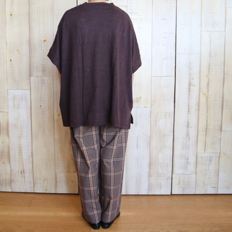 TISSU モックネックリネンプルオーバー