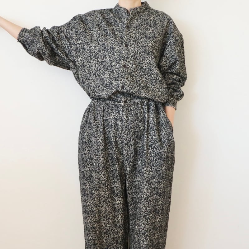 SOIL 花柄コーデュロイオールインワン | stock island