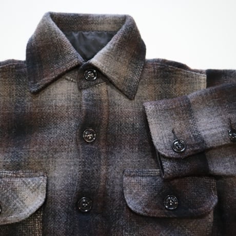 johnson woolen mills ウールチェックシャツ