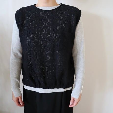 U PHORICA ノースリーブレースブラウス