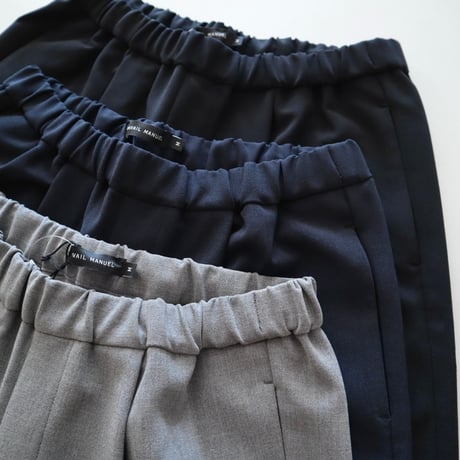 TRAVAIL MANUEL Wクロスワンタックストレートパンツ