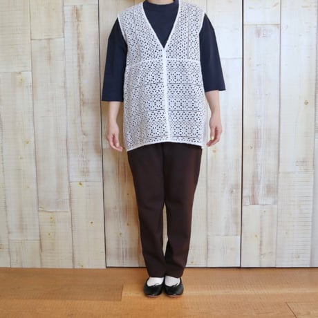 TRAVAIL MANUEL 度詰天竺7分袖プルオーバー