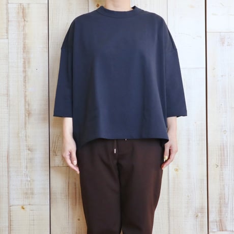 TRAVAIL MANUEL 度詰天竺7分袖プルオーバー