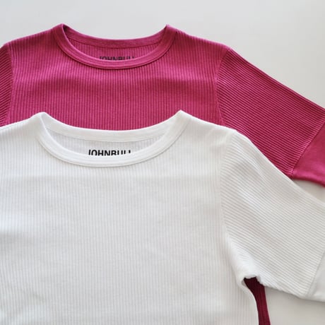johnbull ピグメント針抜きTシャツ