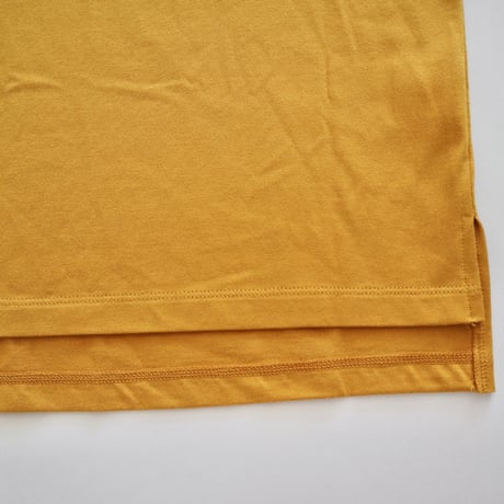 TRAVAIL MANUEL クラシック天竺スリットTシャツ