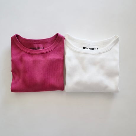 johnbull ピグメント針抜きTシャツ