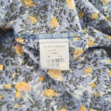 MANON 花柄フレンチスリーブビッグアミカルシャツ