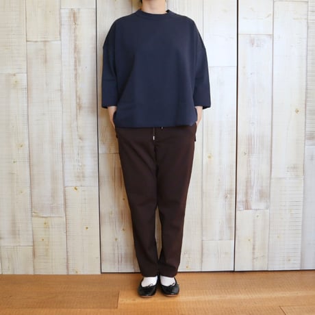 TRAVAIL MANUEL 度詰天竺7分袖プルオーバー