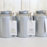 とみおかクリーニング　洗濯洗剤(ミルク缶入り)