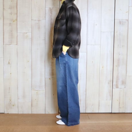 johnson woolen mills ウールチェックシャツ