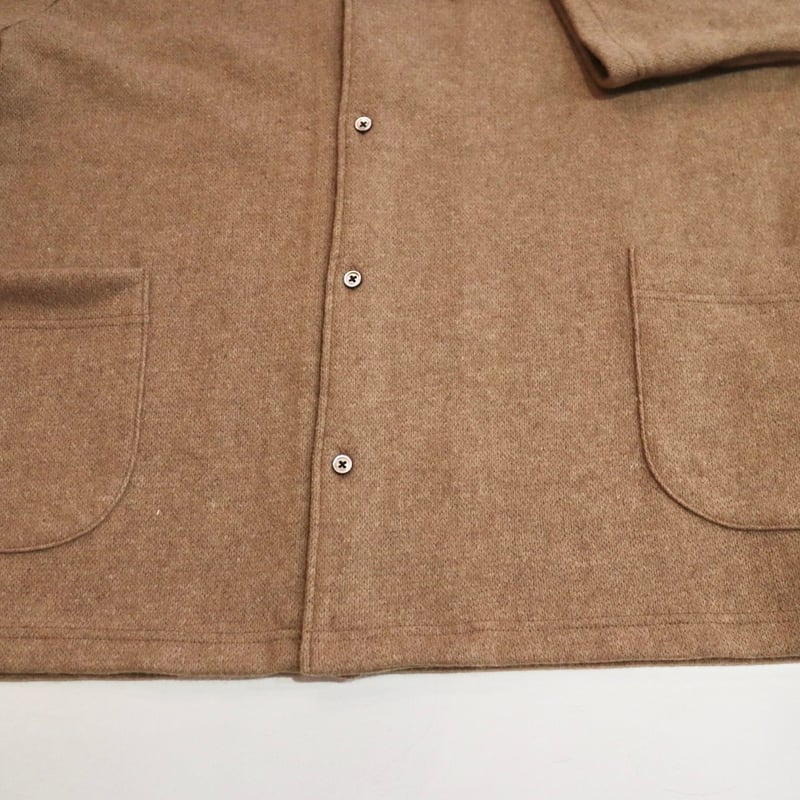 nisica ノーカラーダブルボタンウールジャケット | stock island