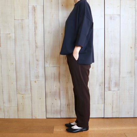 TRAVAIL MANUEL 度詰天竺7分袖プルオーバー