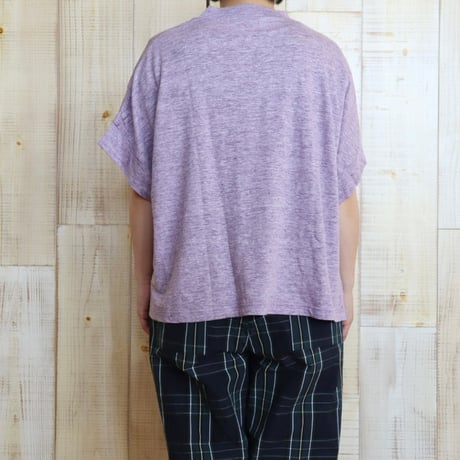 TISSU モックネックリネンプルオーバー