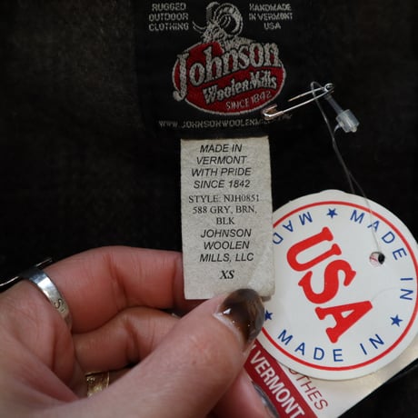 johnson woolen mills ウールチェックシャツ