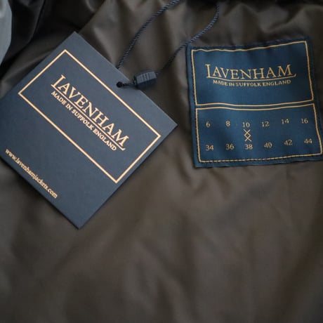 LAVENHAM ノーカラーウールコート