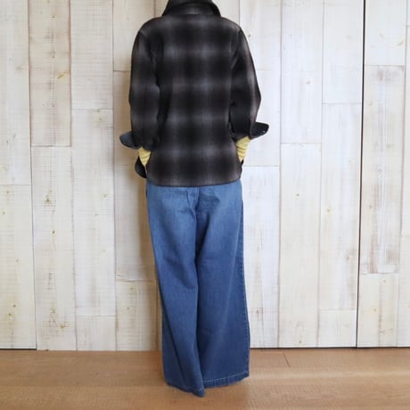 johnson woolen mills ウールチェックシャツ