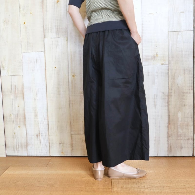 ichi パンツ ichi ツイルワイドイージーパンツ | stock island