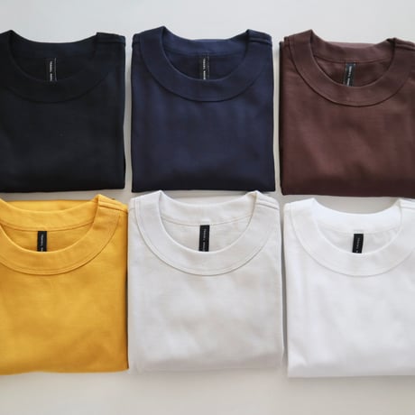 TRAVAIL MANUEL クラシック天竺スリットTシャツ