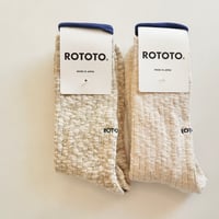 ROTOTO オーガニックコットンスラブソックス